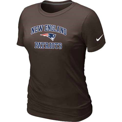 Nike New England Patriots Women's Heart & Soul NFL T-Shirt - Brown